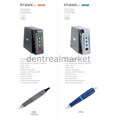 Saeshin Traus B111/H160 Laboratory Micromotor