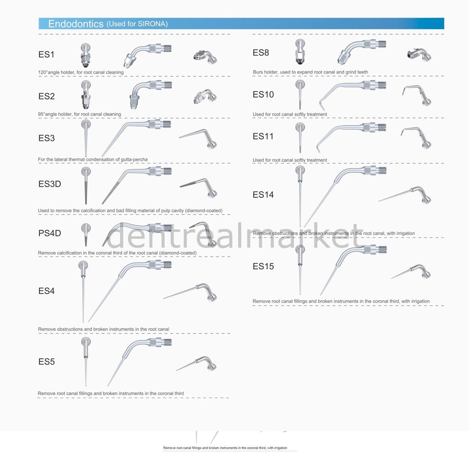 Woodpecker ES10 Scaler Tip - Sirona Compatible