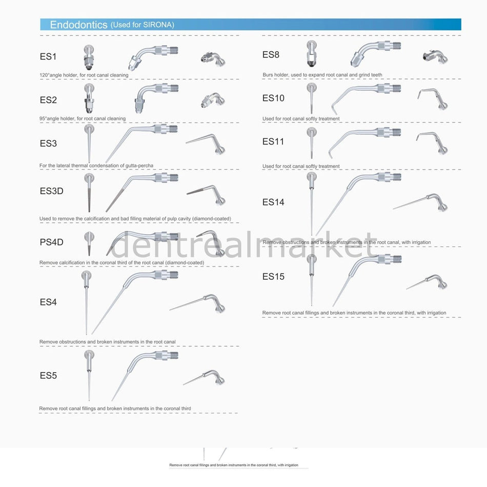 Woodpecker ES10D Scaler Tip - Sirona Compatible