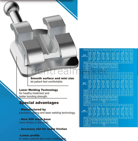 Dtc Orthodontics Bright Standard Metal Bracket