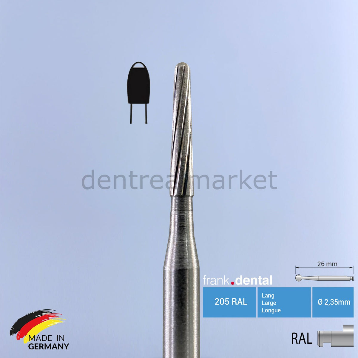 Frank Dental Carbide Adhesive Remover & Debonding Bur – Contra-angle 22ALGK