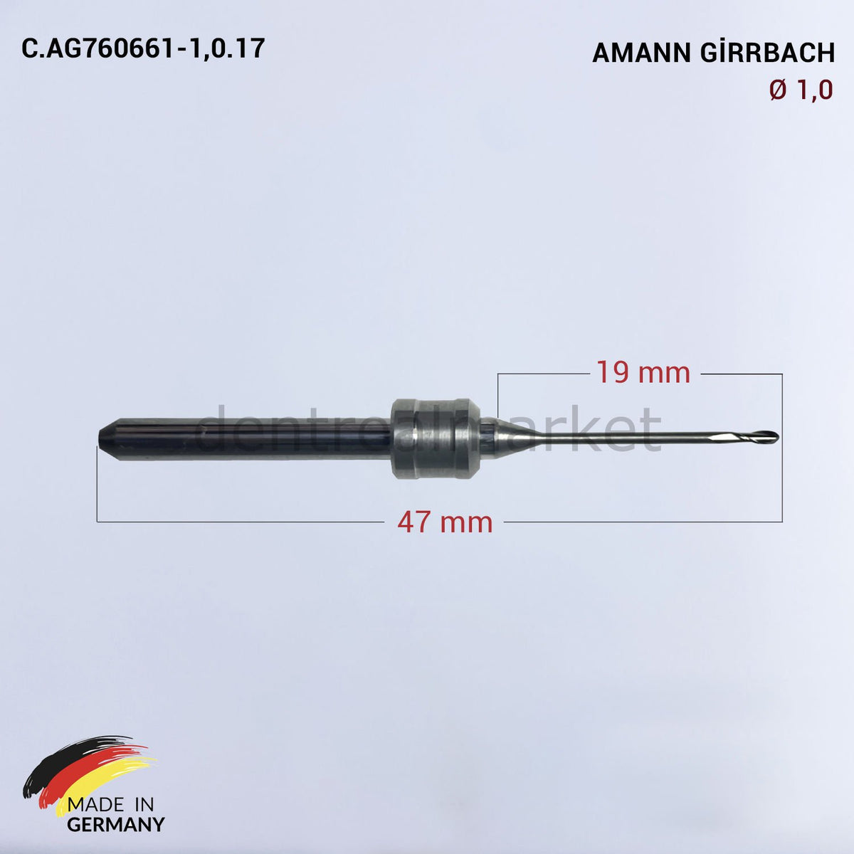 Frank Dental Amann Girrbach CAD/CAM Drill 1.0 mm