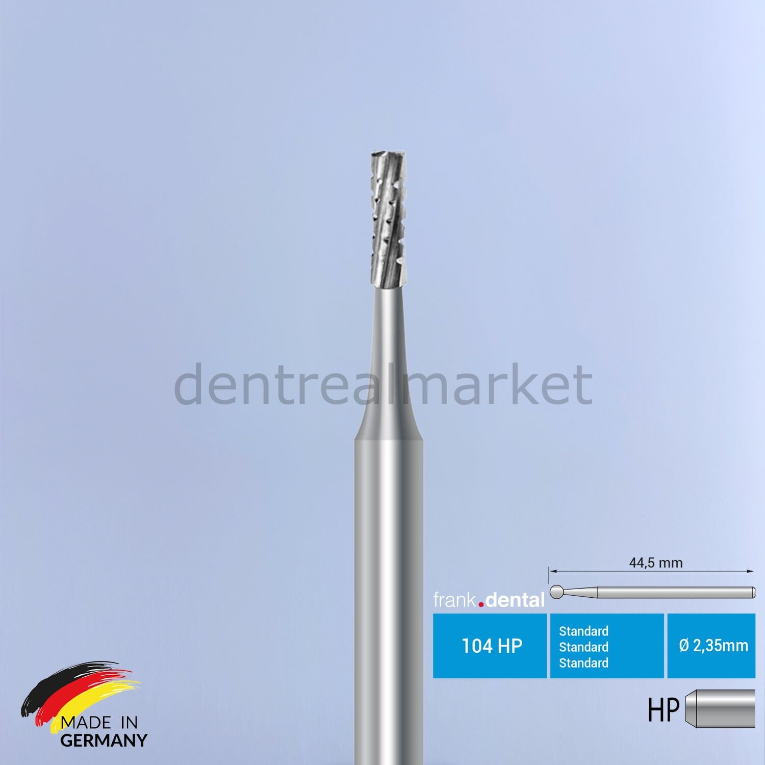 Frank Dental Tungsten Carbide Bur Straight - C31 - 5 pcs