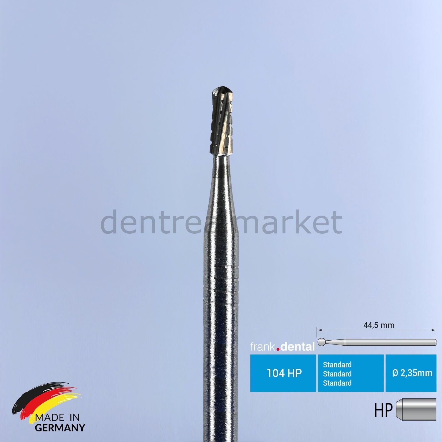 Frank Dental Tungsten Carbide Bur Straight HP — C31R — 5 pcs