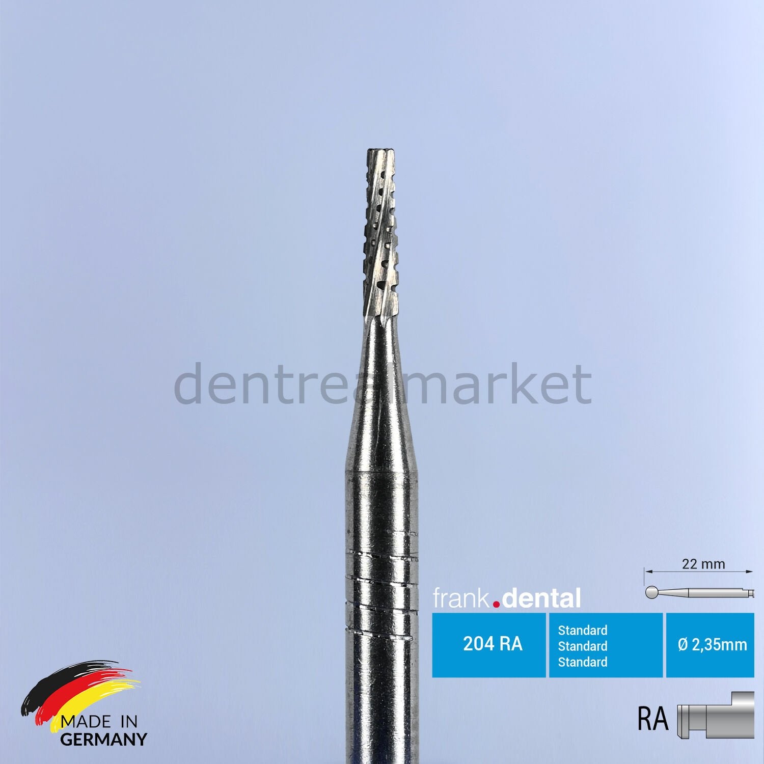 Frank Dental Tungsten Carbide Bur for Contra-angle - C33L - 5 pcs