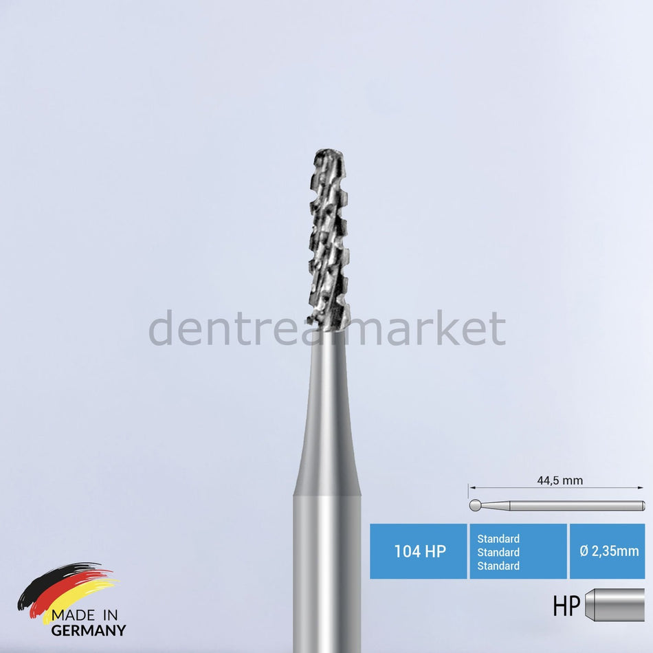 Frank Dental Tungsten Carbide Bur Straight HP — C33R — 5 pcs