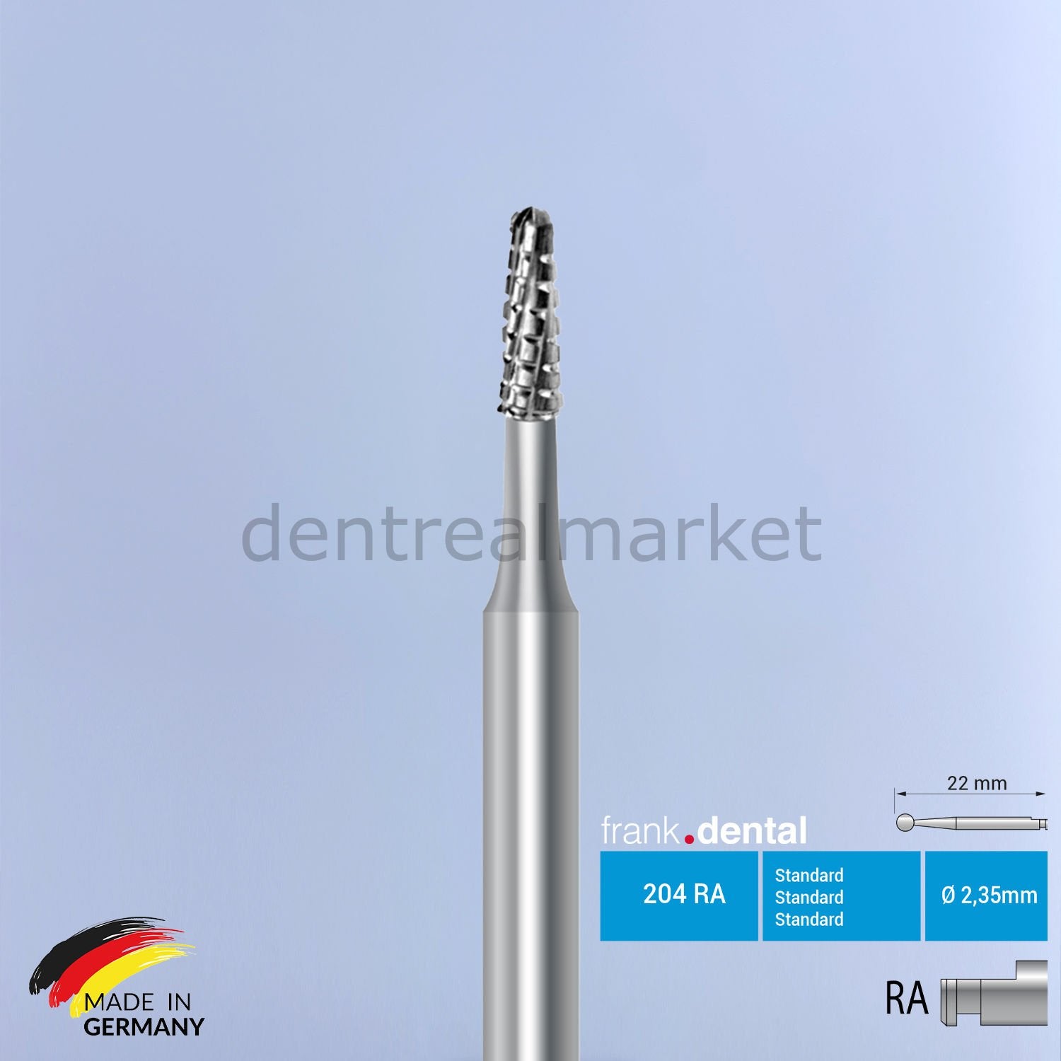 Frank Dental Tungsten Carbide Bur for Contra-angle - C33R - 5 pcs