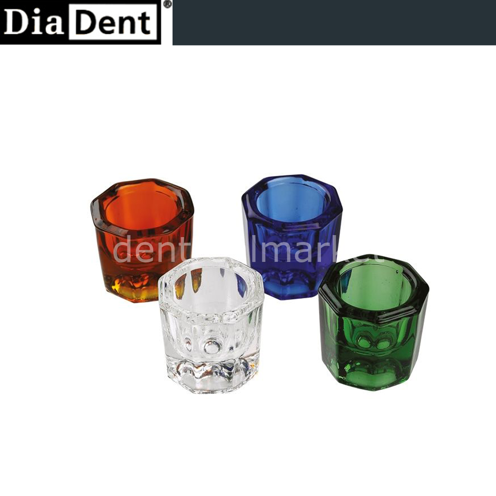 Diadent Glass Dappen Dish — 3 pcs