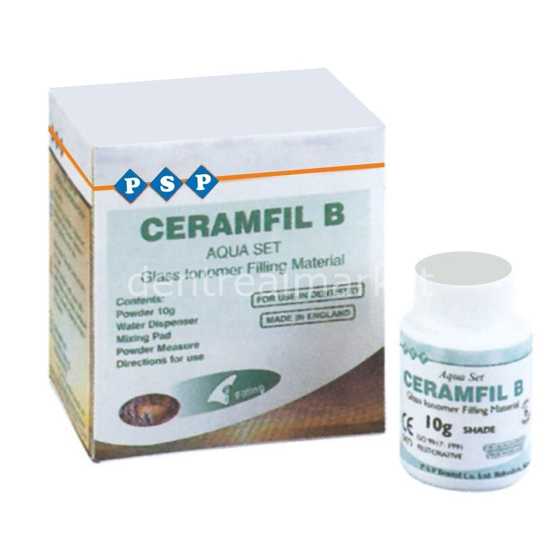 Psp Dental Ceramcore B Silver Glass Ionomer Core Build-Up - 30 g