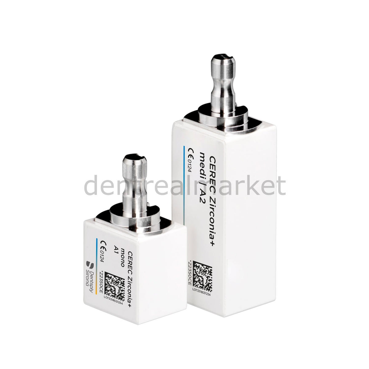 Dentsply-Sirona CEREC Zirconia+ Medi Pre-shaded Translucent Block 3-Pack