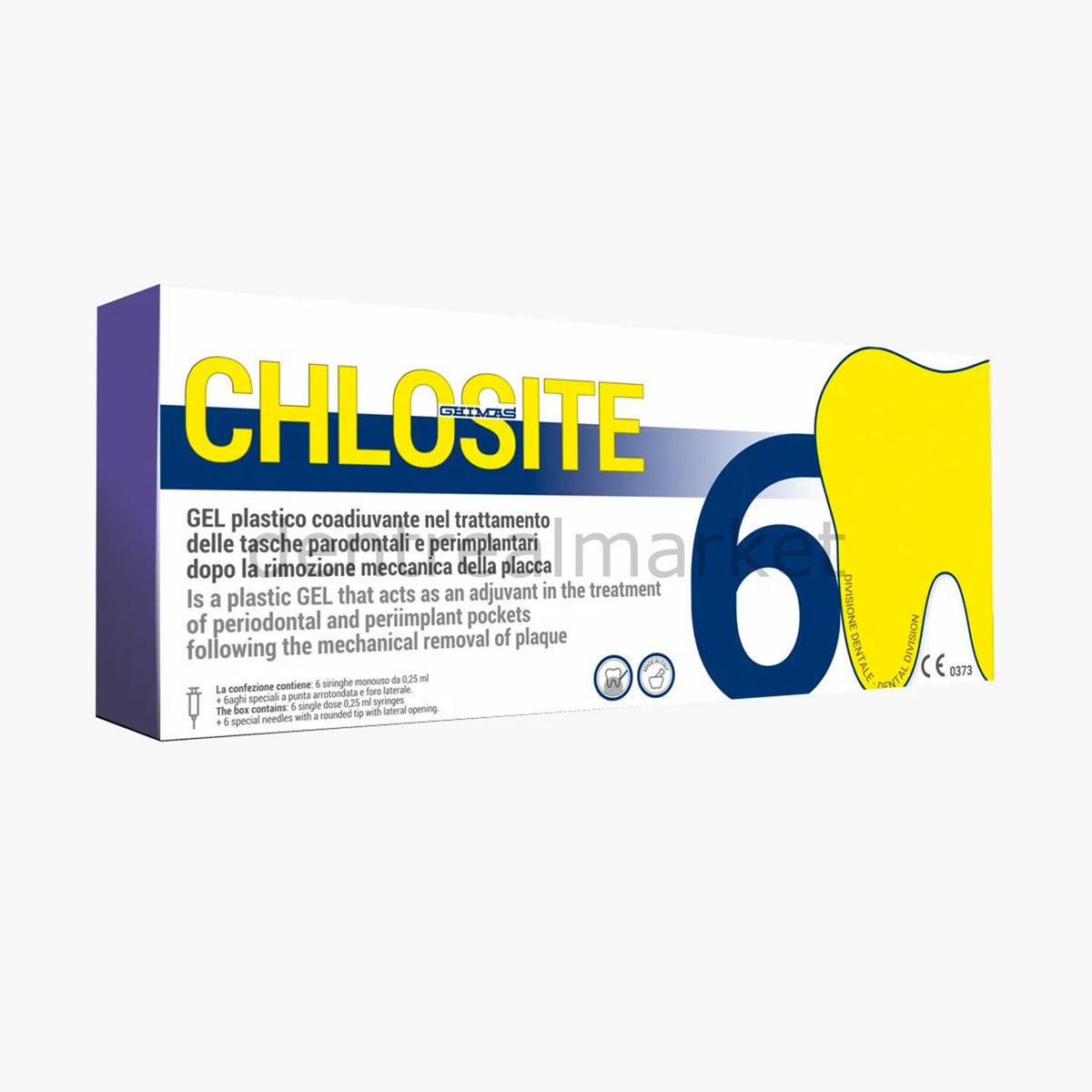 Ghimas Chlosite Subgingival Antimicrobial Local Antiseptic Chlorhexidine Gel 6*0.25 ml