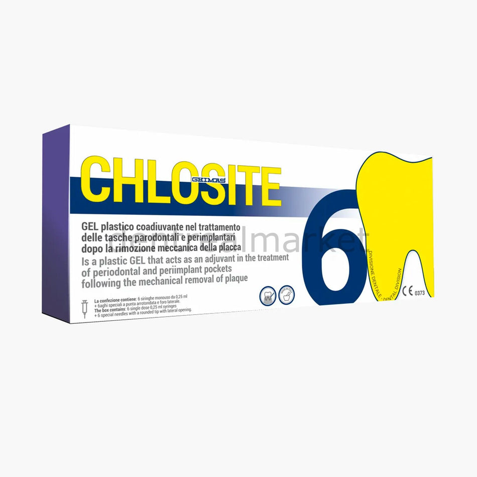 Ghimas Chlosite Subgingival Antimicrobial Local Antiseptic Chlorhexidine Gel 6*0.25 ml