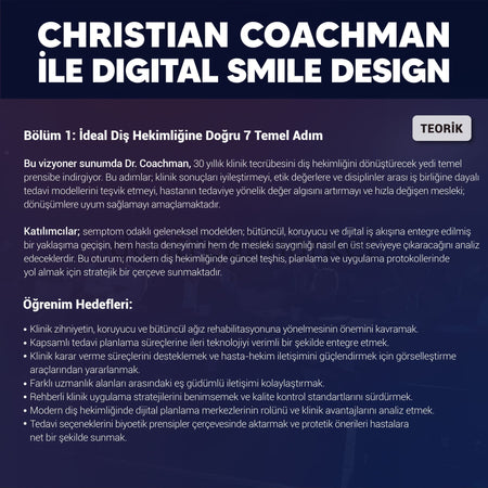 Dentrealacademy Digital Smile Design with Dr. Christian Coachman — Theory