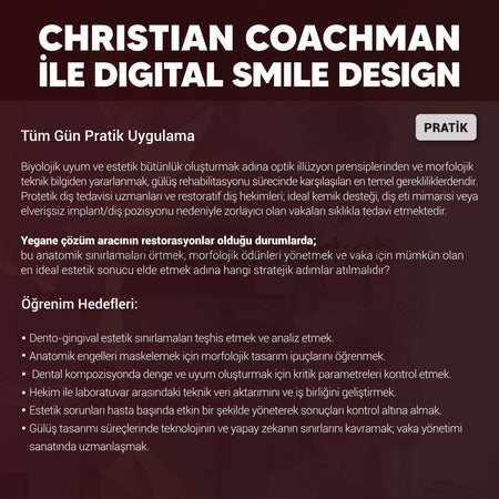 Dentrealacademy Digital Smile Design with Dr. Christian Coachman - Hands-on