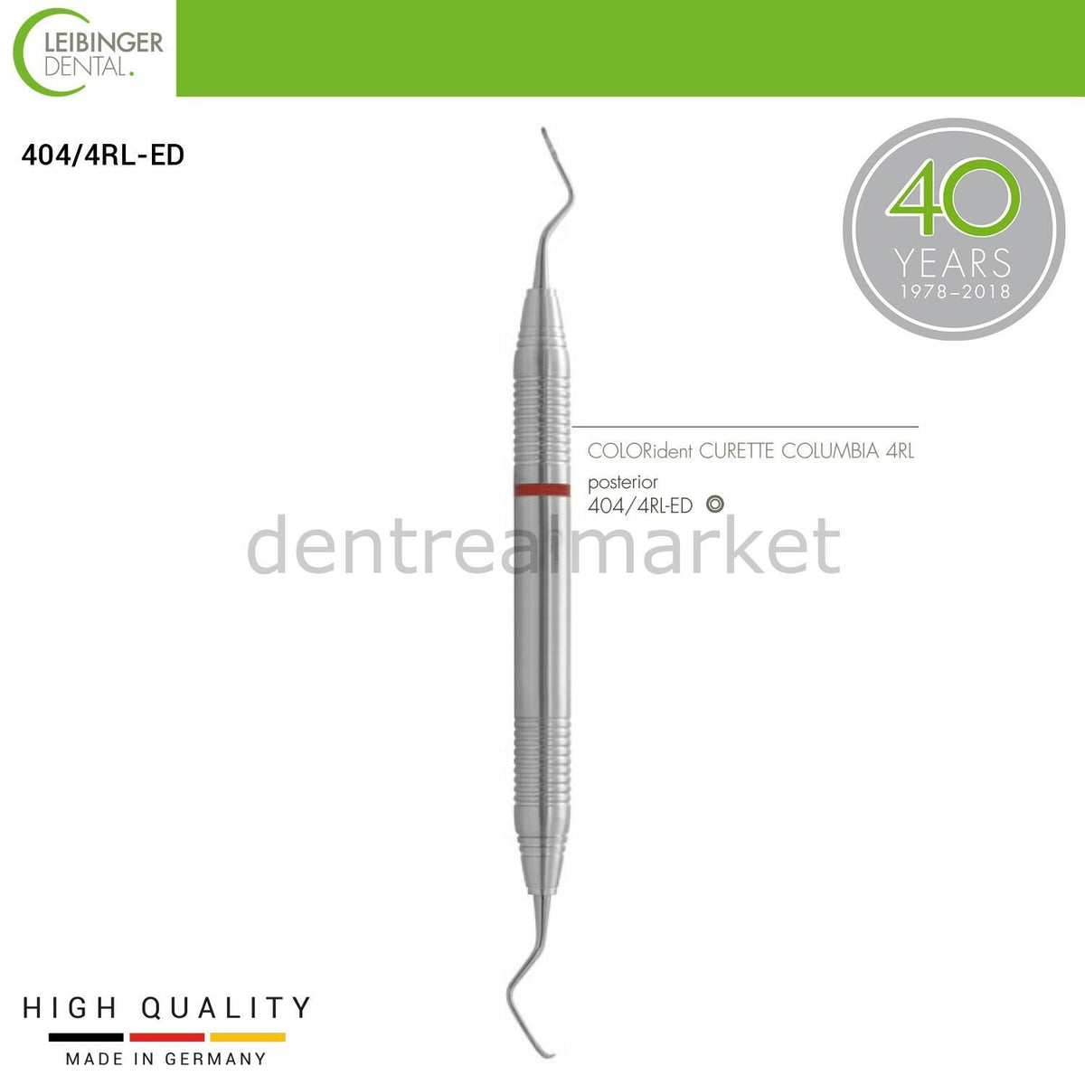 Leibinger - COLORident Curette Ceramic Color Rings - Posterior