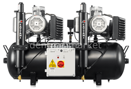 Cattani AC 600 Dryer Compressor — Dual Head, 3-Cylinder