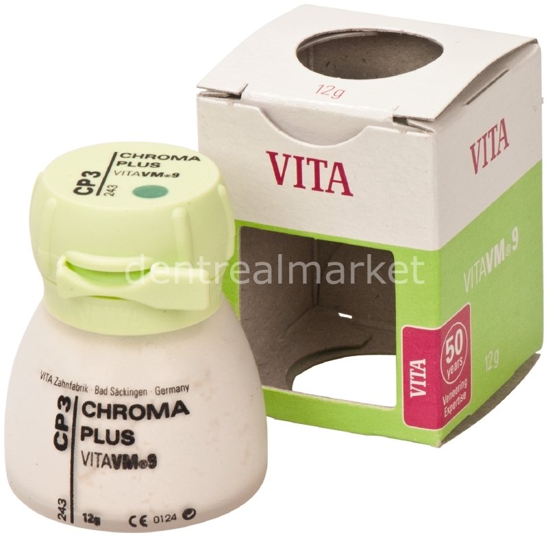 Vita VM9 Chroma Plus 12 g Porcelain Powder for Zirconia Frameworks