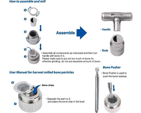 Surgident Bone Mill — Autogenous Bone Grinder