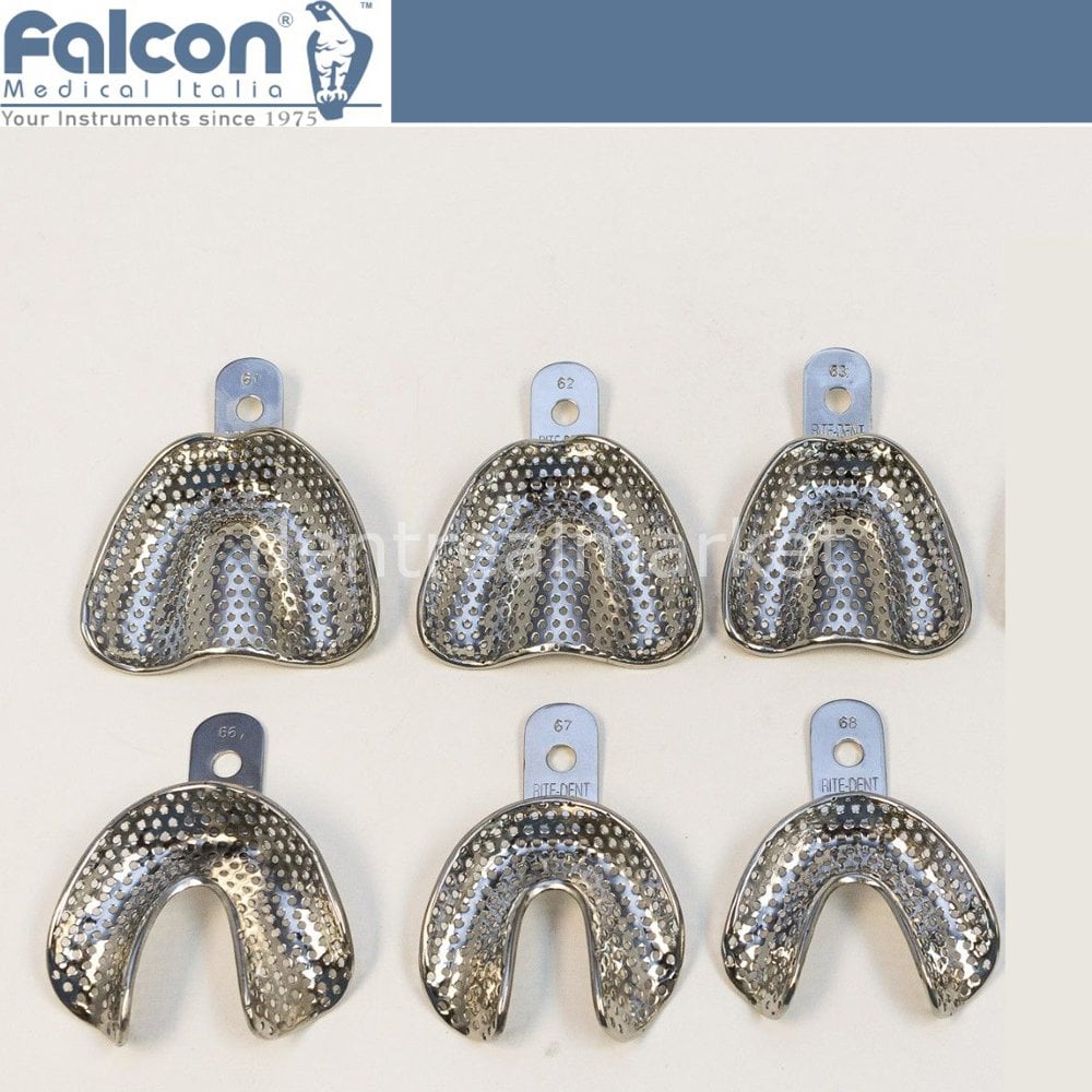 Falcon Rimlok Edentulous Impression Tray 6-Piece Set