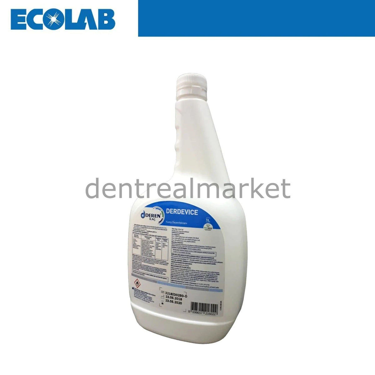 Ecolab Derdevice Alcohol-Free Surface Disinfectant 1 L