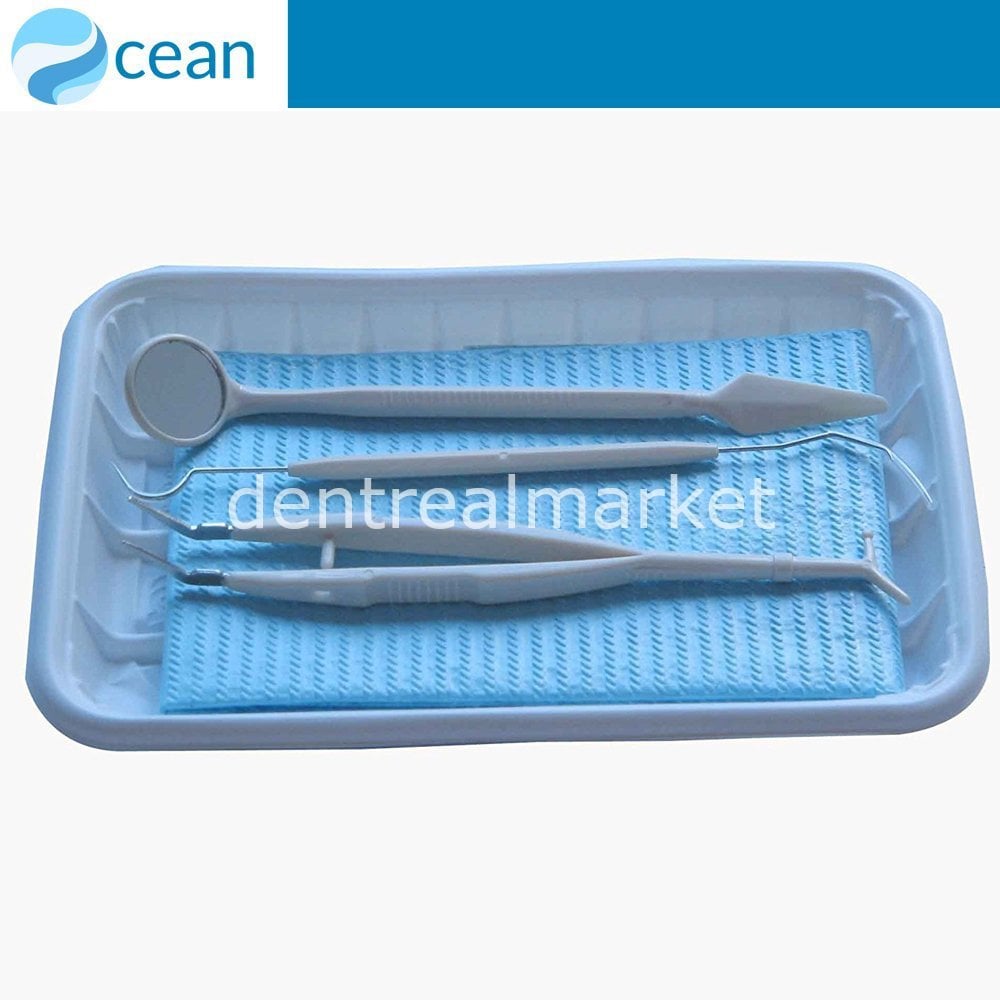 Ocean Disposable Mirror Probe Cotton Pliers Kit — 10 Sets