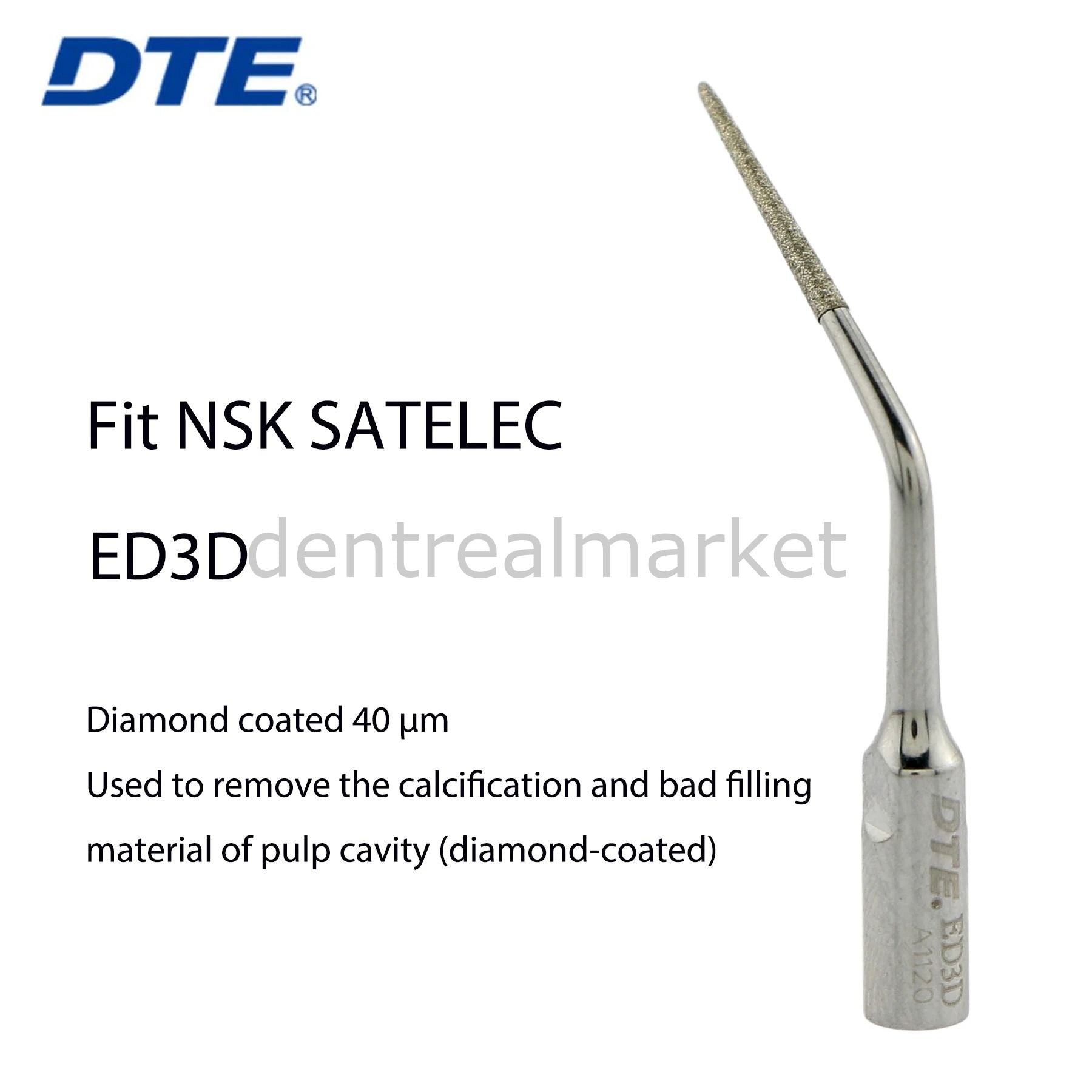 Woodpecker Electric Scaler Tip ED3D — DTE / NSK / Satelec Compatible