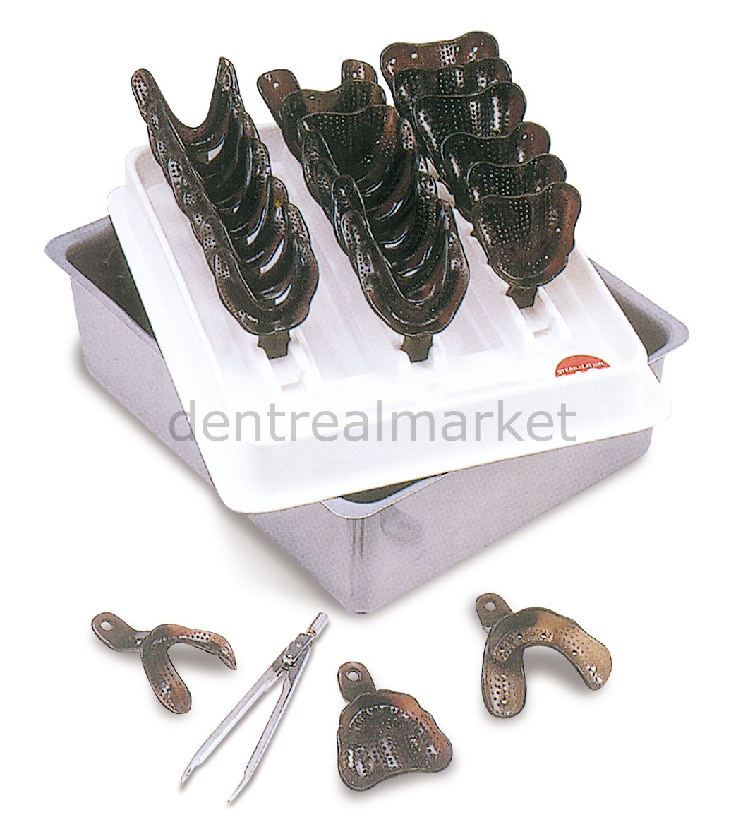 Bms Dental Edentoloustrays Autoclavable Impression Tray Set 24 pcs