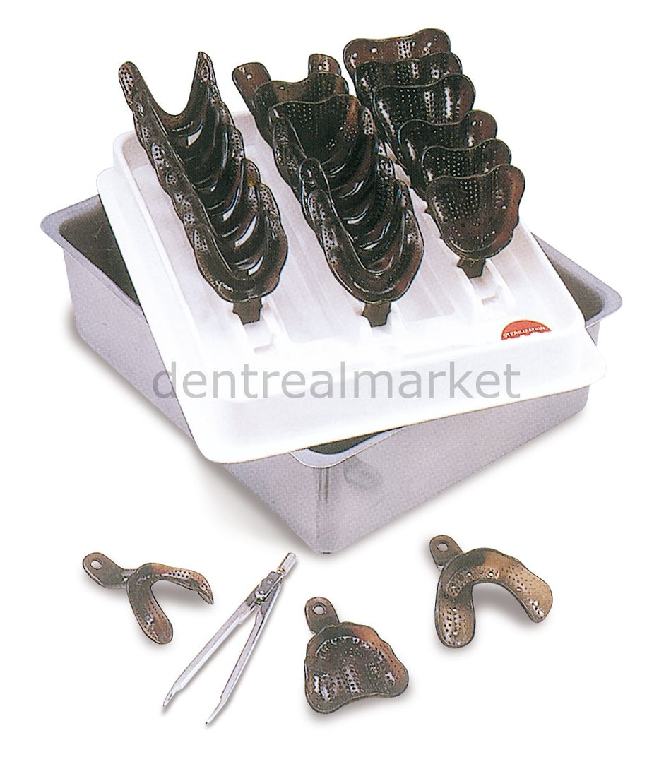 Bms Dental Edentoloustrays Autoclavable Impression Tray Set 24 pcs