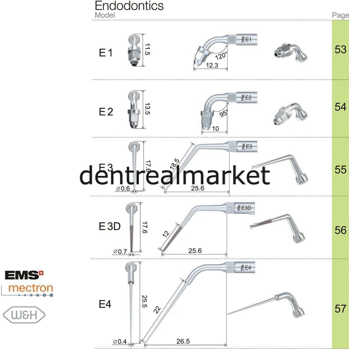 Woodpecker Scaler Endodontic Tip E5 – Compatible with EMS, Mectron, Woodpecker, and W&H