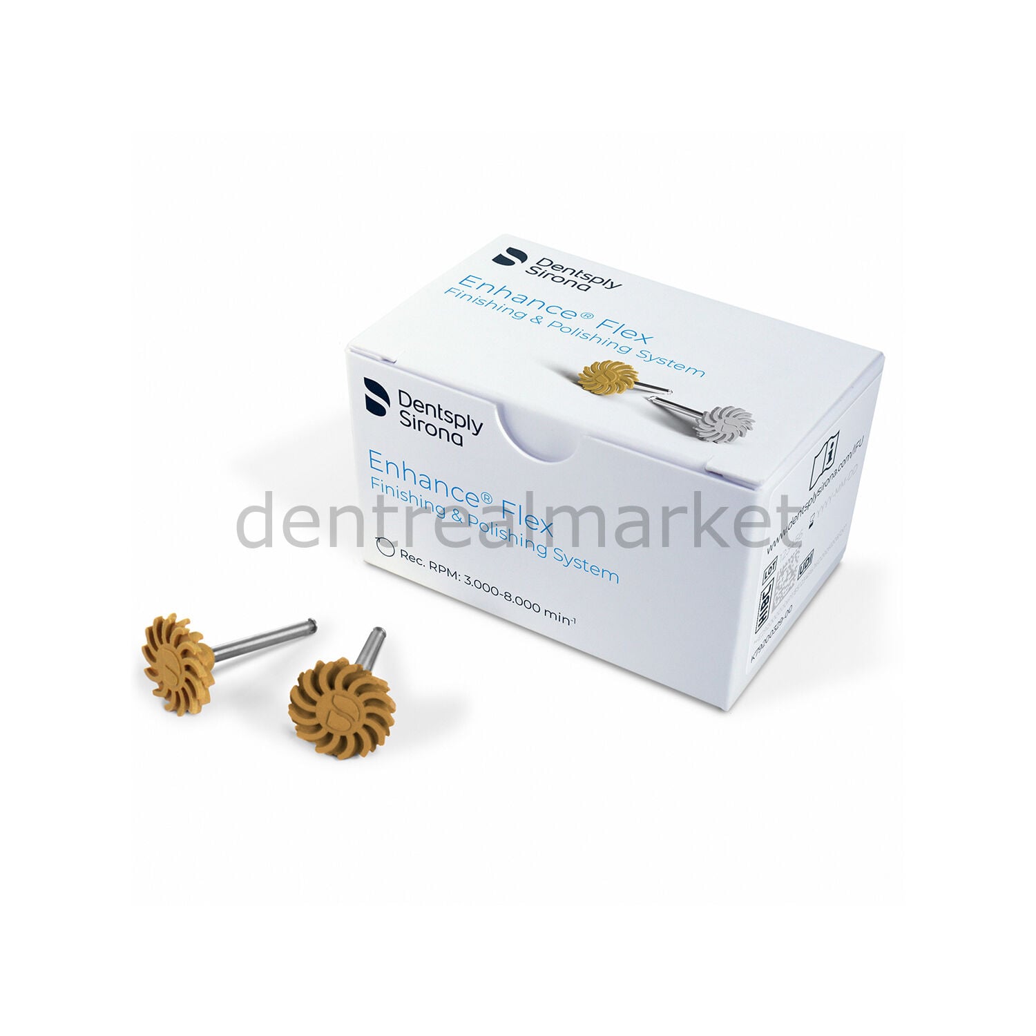 Dentsply-Sirona Enhance Twist Flex Composite Finishing Polishing Rubber Set - Finisher 6 pcs