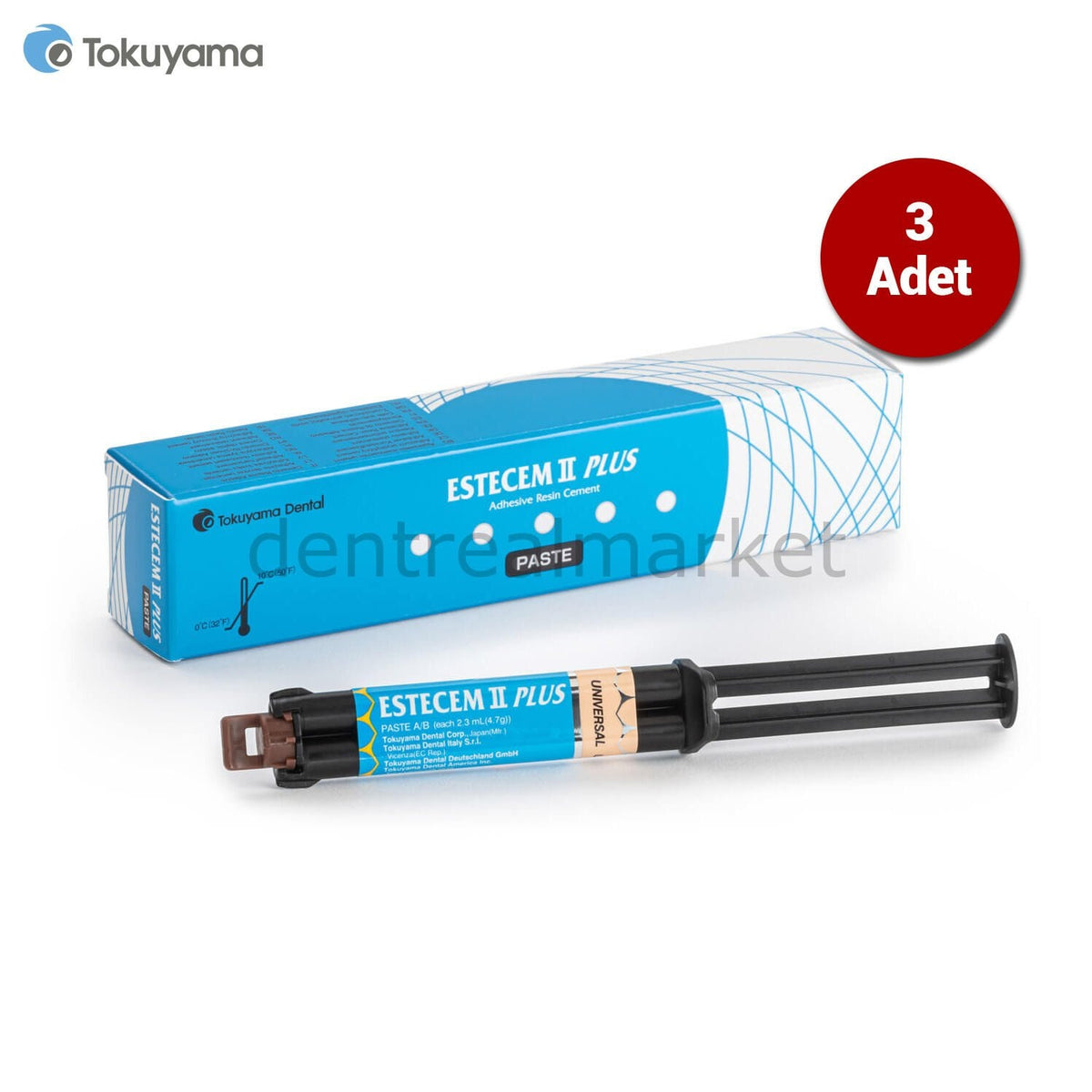 Tokuyama Estecem II Plus Aesthetic Resin Cement Refill Campaign - 3 Pcs