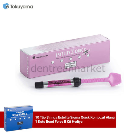 Tokuyama Estelite Sigma Quick 10 Syringe Tubes & Bond Force II Kit Promo