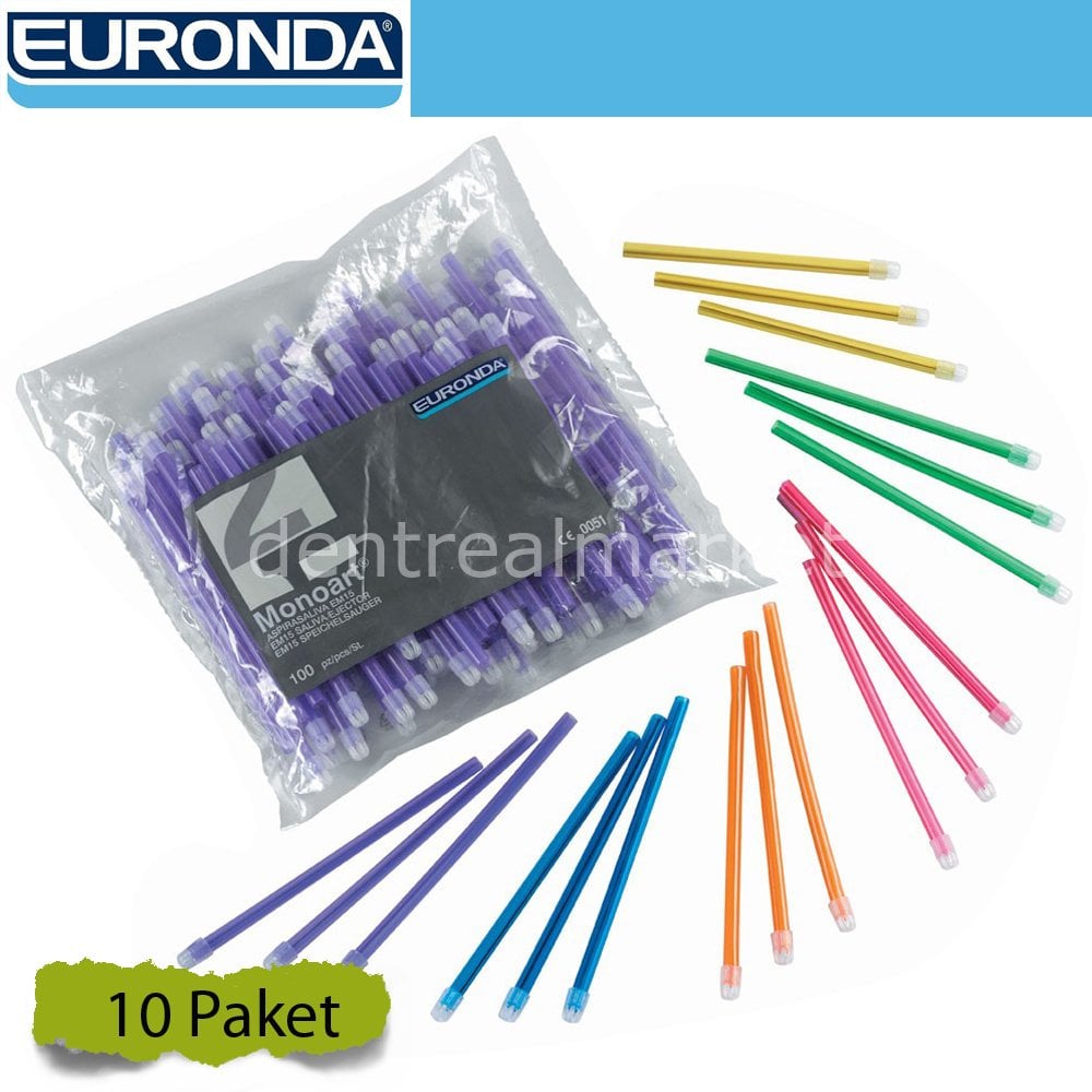Euronda Saliva Ejector — 10 Packs
