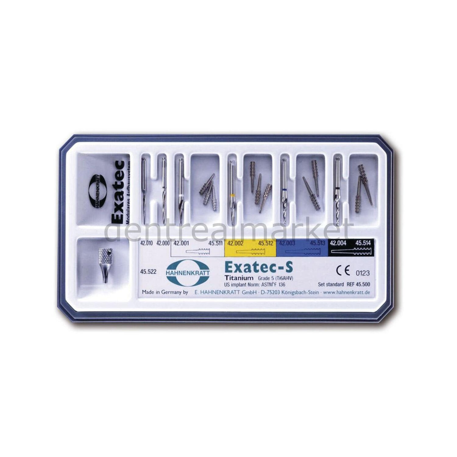Hahnenkratt Exatec-S Titanium Standard Fiber Post Set Pack of 10