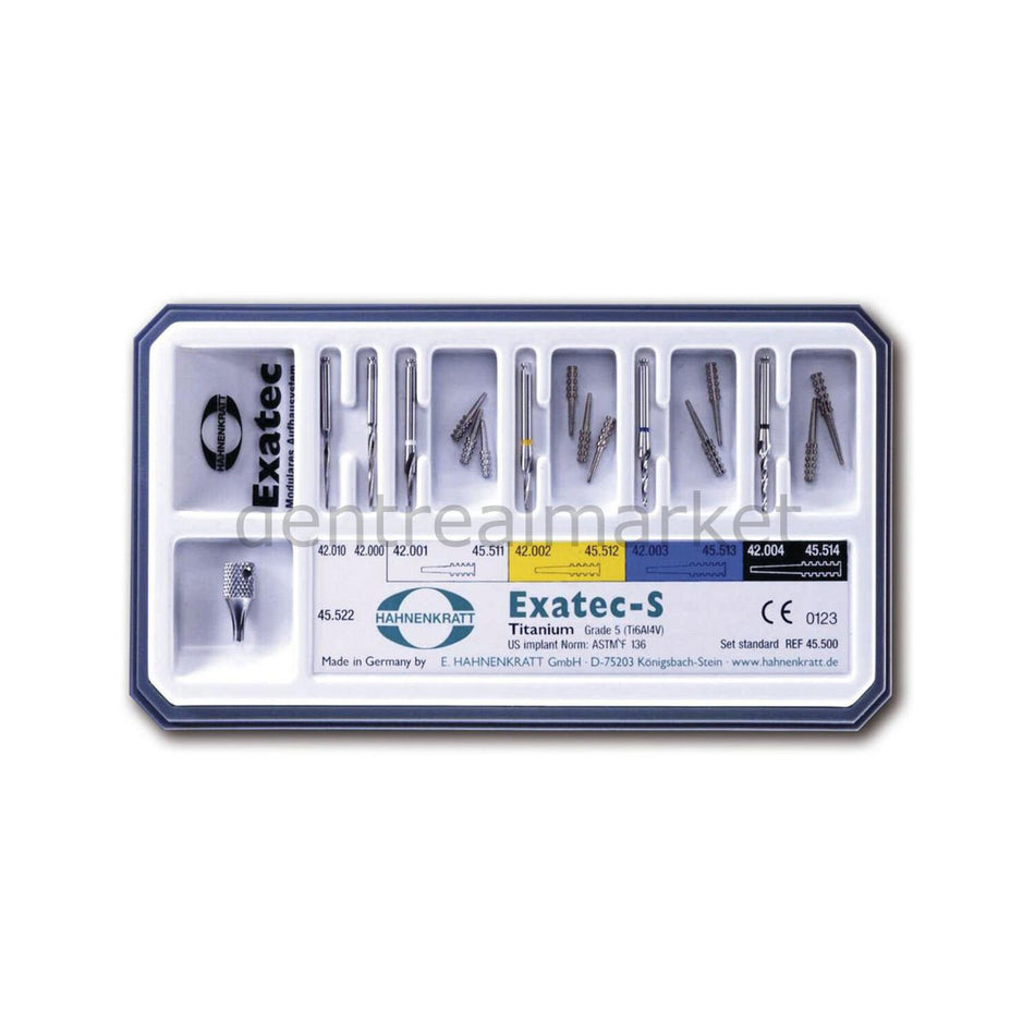 Hahnenkratt Exatec-S Titanium Standard Fiber Post Set Pack of 10