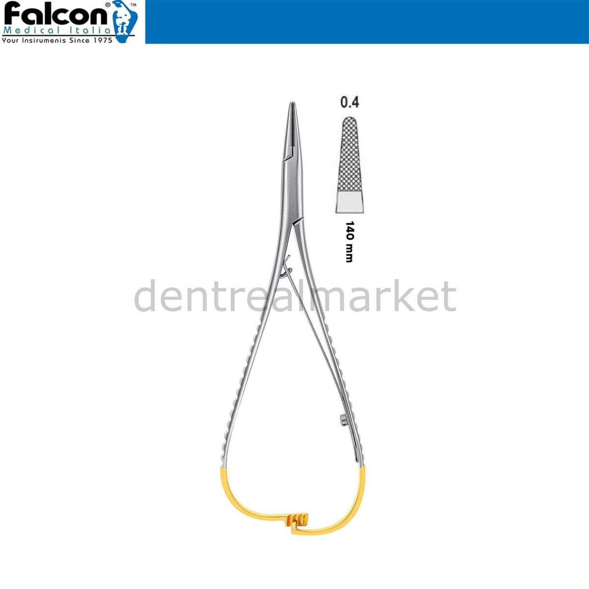 Falcon Mathieu Needle Holder — Palm Grip TC — 14 cm