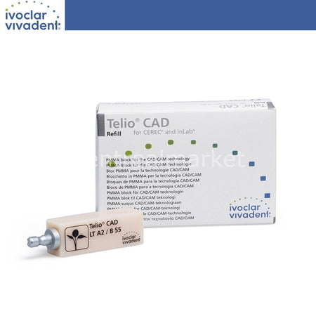 Ivoclar Vivadent Telio CAD Temporary Crown and Bridge Block LT B55