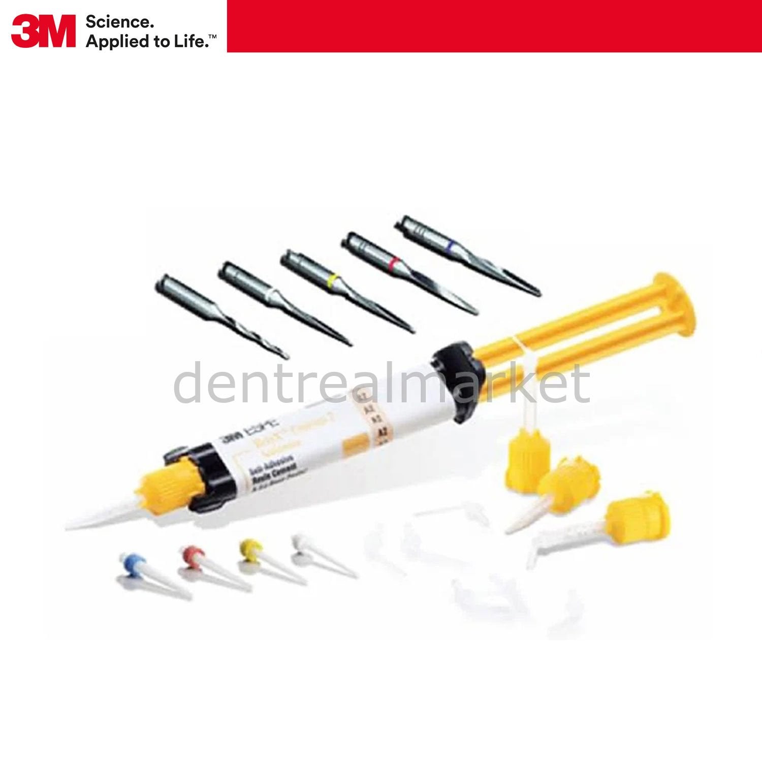 Solventum (3M) Fiber Post Set 20 pcs with RelyX U200 Self-Adhesive Universal Cement