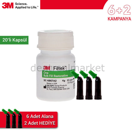 Solventum (3M) Filtek One Bulk Fill Posterior Capsule — 6+2 Campaign