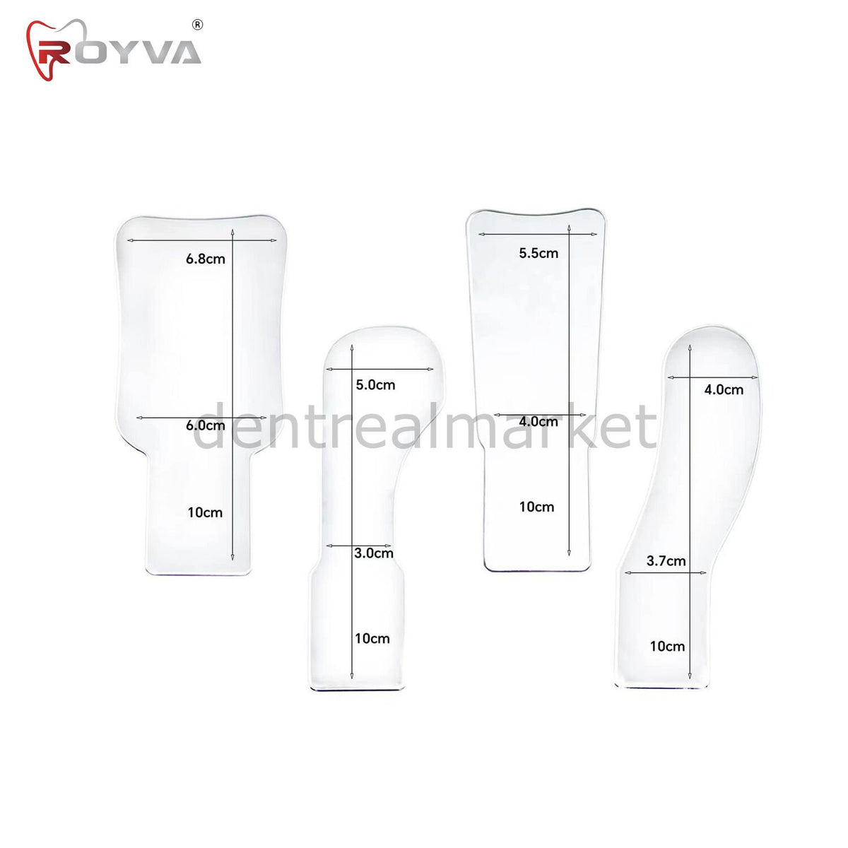 Royva Fan-Handle Photography Mirror Set