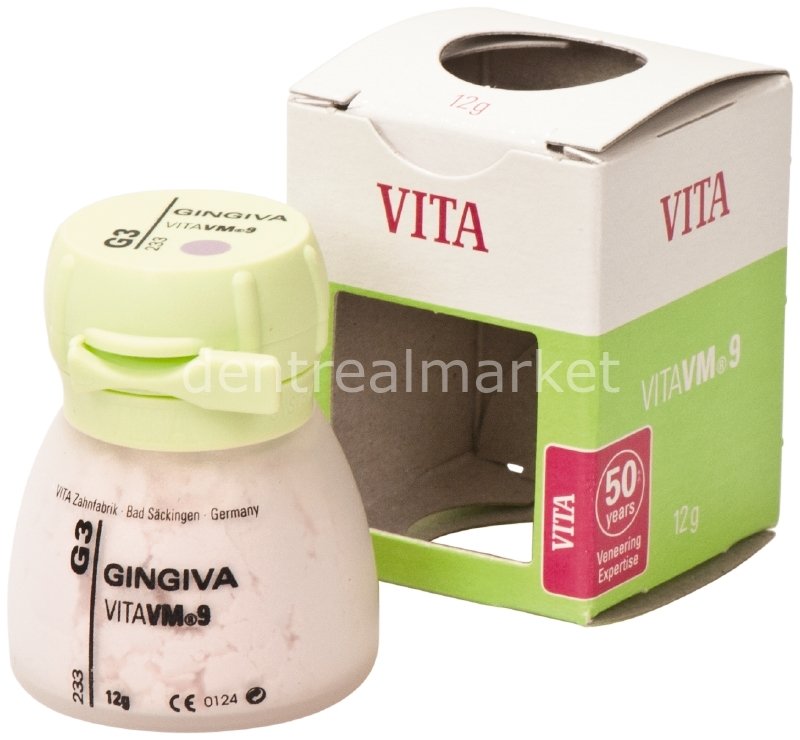 Vita VM9 Gingiva 12 g - Porcelain Powder for Zirconia Frameworks