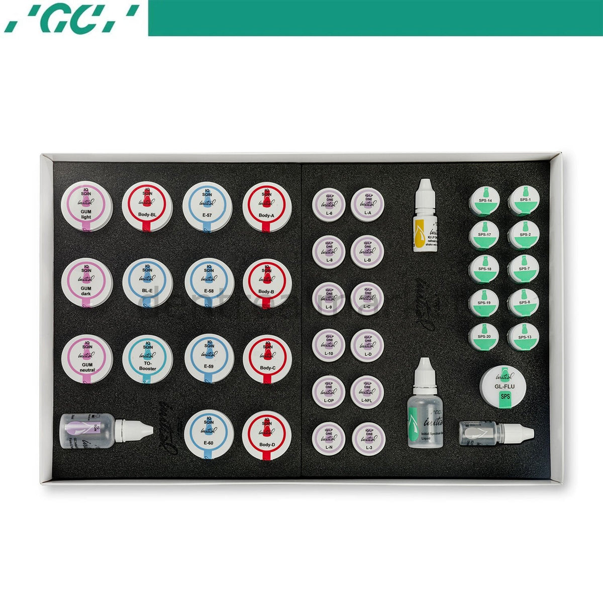 Gc Dental Initial IQ ONE SQIN System Set Porcelain and Zirconia Makeup Set