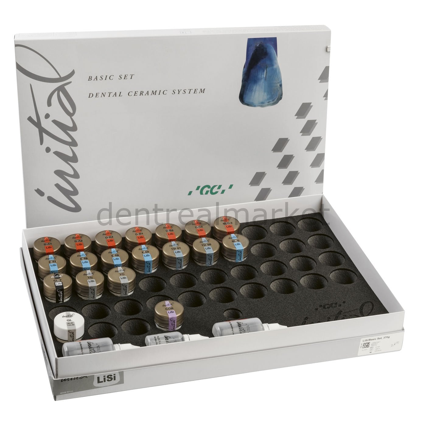 GC Initial LiSi Basic Set – Ceramic Powder for Lithium Disilicate