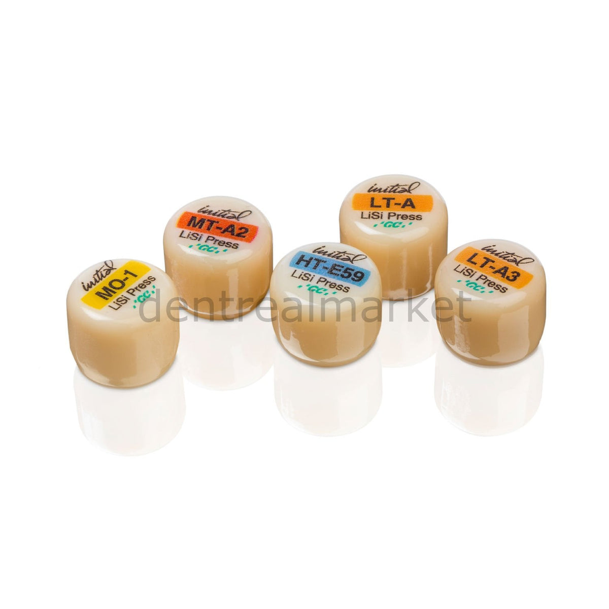 GC Dental Initial LiSi Press Ingot HT - Lithium Disilicate Glass Ceramic