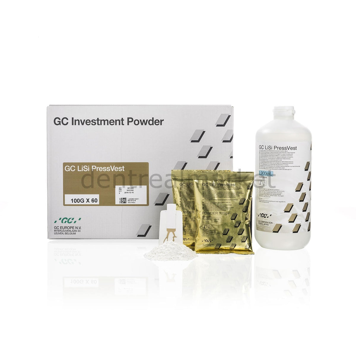 GC Dental LiSi PressVest Investment Powder 60x100 g + Liquid 900 ml