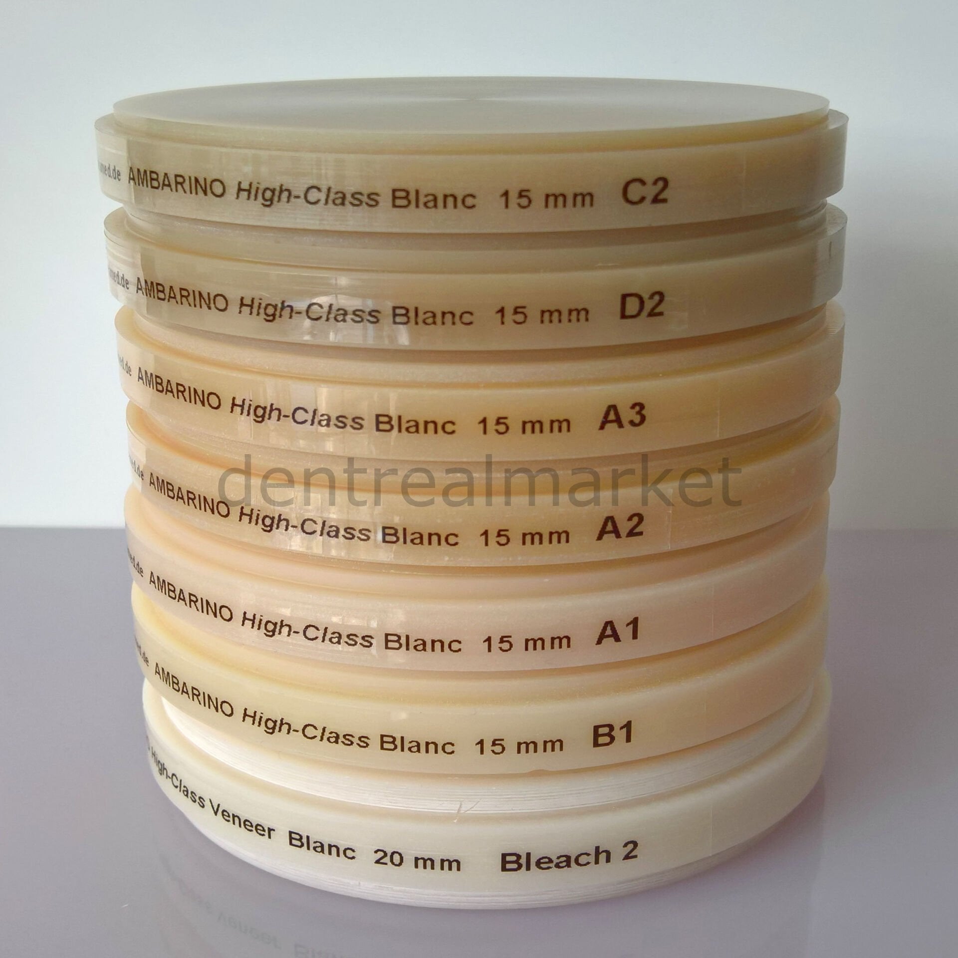 Creamed Ambarino High-Class Hybrid Glass Ceramic Ultra-Hard Disc - 15 mm
