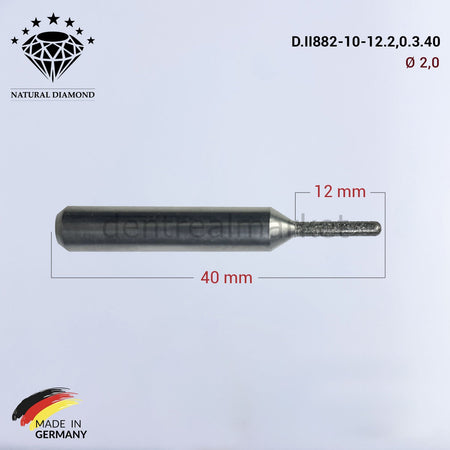 Frank Dental Imes-icore Wieland Diamond CAD/CAM Drill 2.0 mm