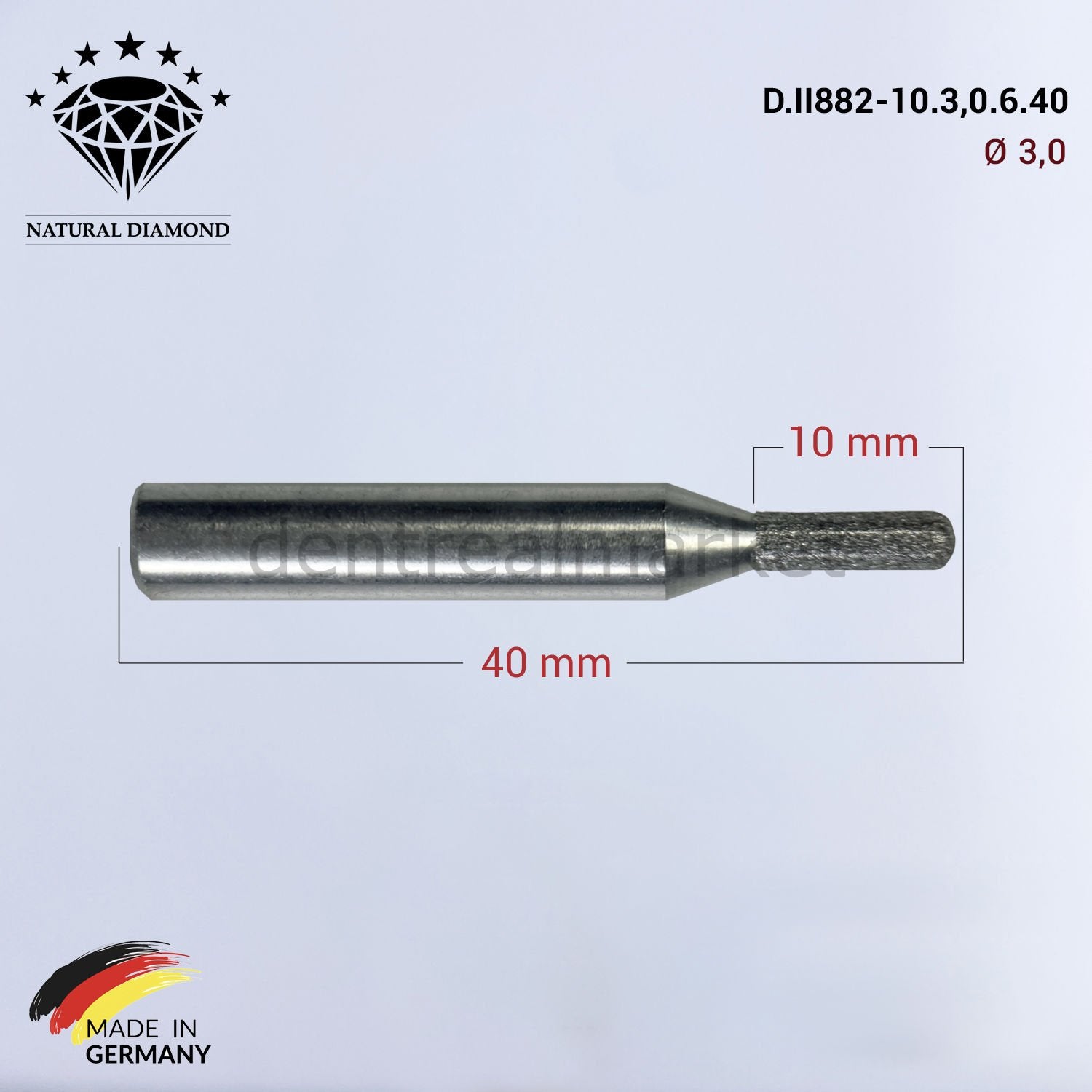 Frank Dental Imes-icore Wieland Diamond CAD/CAM Drill 3.0 mm