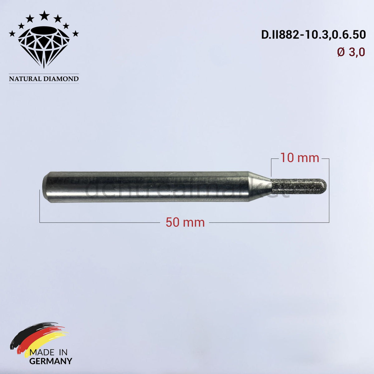 Frank Dental Imes-icore Wieland Diamond CAD/CAM Drill 3.0 mm