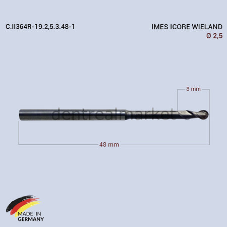 Frank Dental Imes Icore Wieland CAD/CAM Drill 2.5 mm